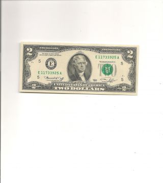 1976 $2 Frn Richmond E Note Sn E11733925a Cu Uncirculated Very Crisp photo