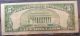 1934 A $5 Silver Certificate Blue Seal Vf++ Small Size Notes photo 1