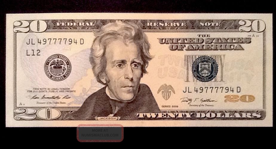 federal reserve note 20 dollar bill serial number lookup
