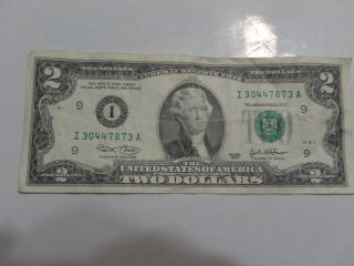 2003 Two Dollar Federal Reserve Note Green Seal photo