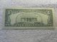 1995 Five Dollars Federal Reserve Note Green Seal Small Size Notes photo 1