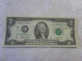 2003 Two Dollars Federal Reserve Note photo