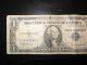 1$ Silver Certificate 1935 A Front Separated From Back Well - Circulated Small Size Notes photo 2