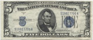 Series 1934 D $5 Silver Certificate photo