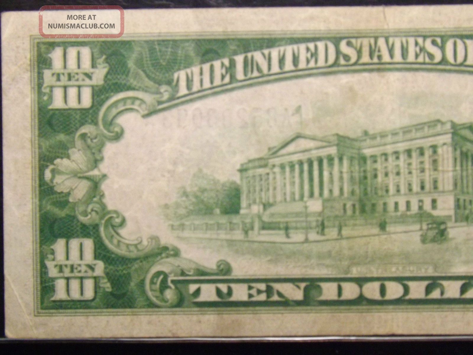 1934 A $10 Ten Dollar Silver Certificate Certified Pcgs Vf 25
