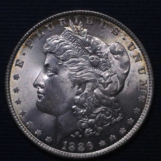 Morgan Silver Dollar,  1886 Unc photo