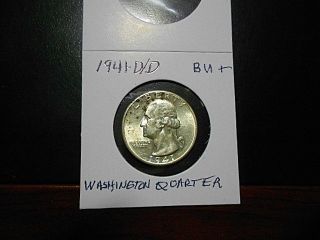 1941 - D/d Washington Quarter Bu+ photo