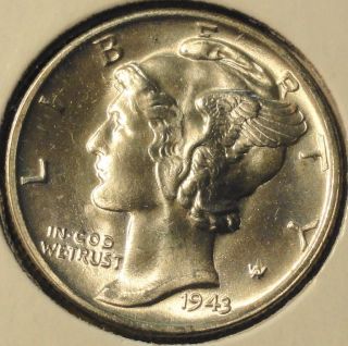 1943 Mercury Dime photo