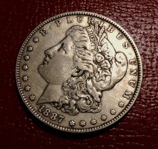 1887 - P Morgan Silver Dollar photo