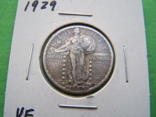 1929 Standing Liberty Quarter Silver Coin With photo
