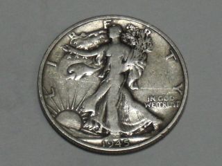 1945 - S Walking Liberty Silver Half Dollar 5530a photo
