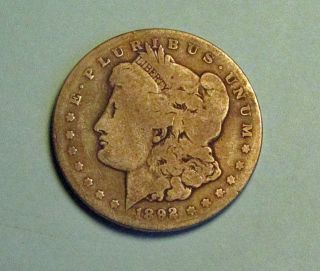 1892 Cc U.  S.  Morgan Dollar photo