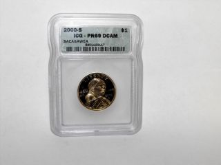 2000 - S Sacagawea Proof Dollar Icg Pr69 Dcam 2000 S $1 photo