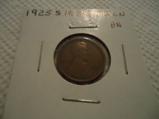 1925 - S 1c Lincoln Cent Cooper,  Brown photo