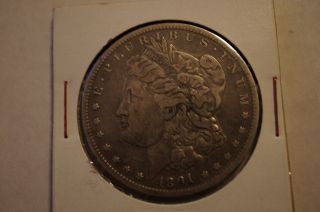 United States Coin 1891 O Morgan Silver Dollar.  Tone And Coin.  90% photo