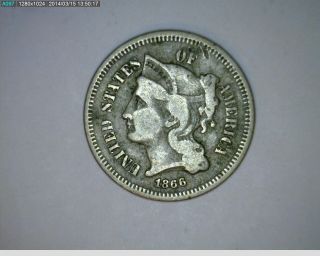 1866 Three Cent Nickel (49 - 55) photo