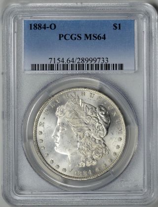 1884 - O Pcgs Ms64 Morgan Dollar Orleans 28999733 photo