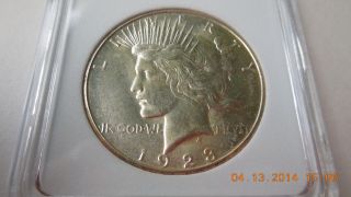 1923 - S Peace Dollar - Brilliant Uncirculated - Quality High State - photo