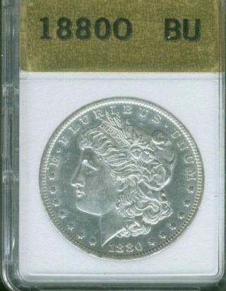 1880 - O Morgan Silver Dollar Uncirculated Unc / Bu - Policy photo