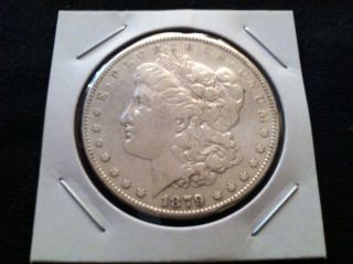 1879 Morgan 90% Silver Dollar.  900 Fine Silver Usa photo