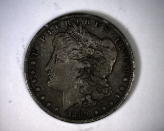 Key Date 1889s Morgan Silver Dollar Coin 1889 S photo