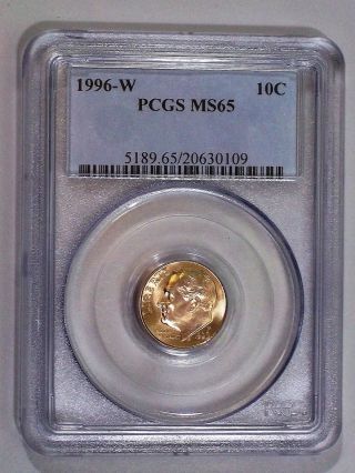 1996 W Roosevelt Dime Pcgs Ms65 - Special Issue West Point Mark photo