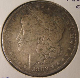 1882 - O Morgan Silver Dollar Vf Beauty photo
