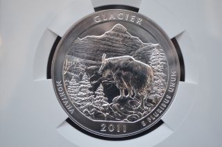 2011 5 Oz Silver Glacier Early Releases Ngc Ms69 photo