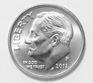 2012 - P 10c Roosevelt Dime Us Coin photo