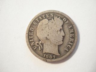 1907 Barber Dime (one Day Only) photo