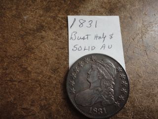 90 % Silver Bust Half Dollar 1831 About Uncirculated photo