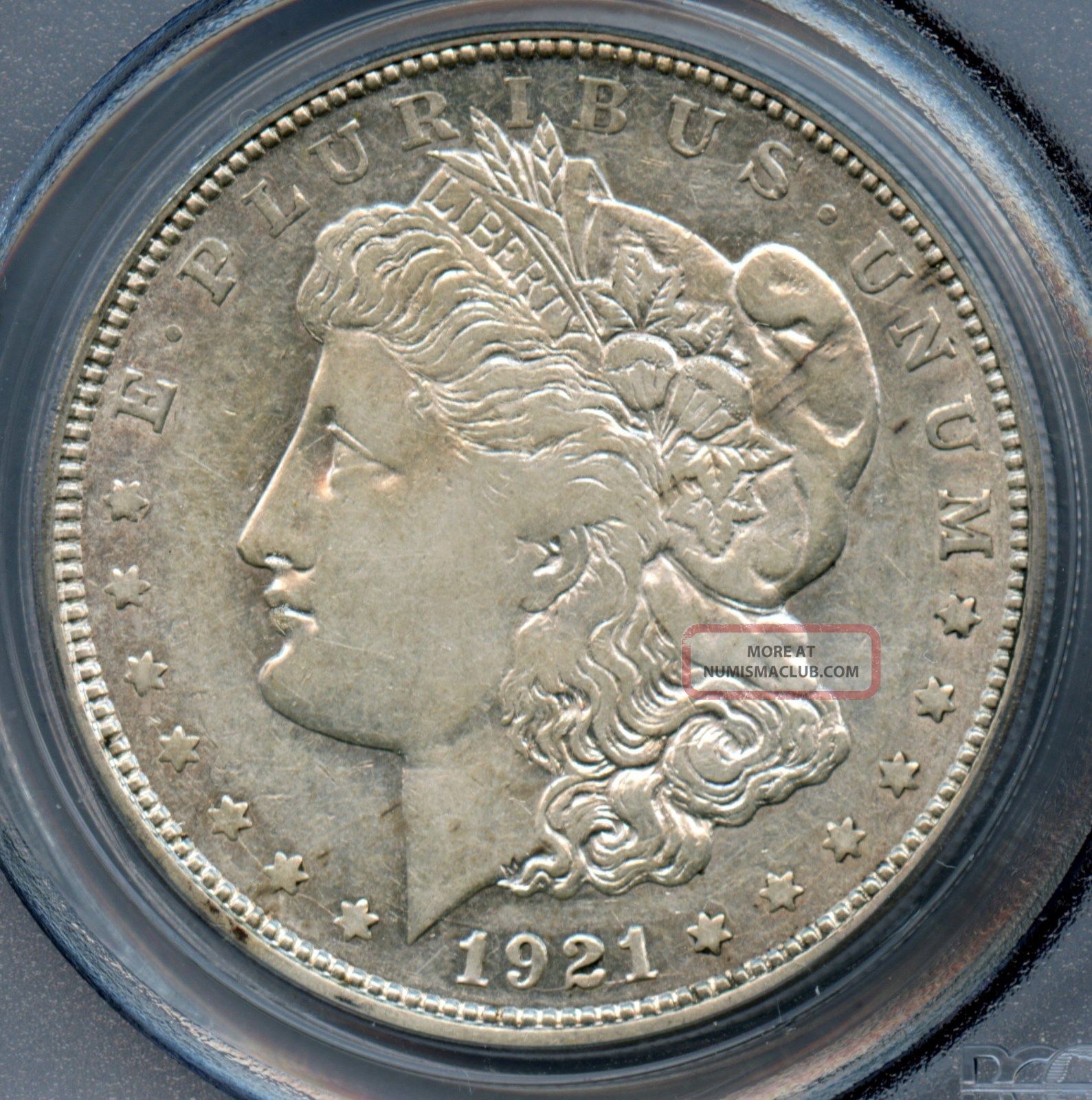 1921 D Morgan Silver Dollar - - Pcgs Au 55 In Usa