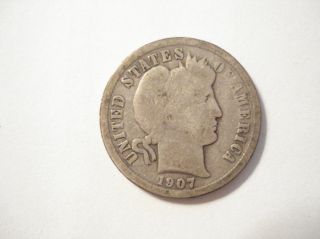 1907 - O Barber Dime (one Day Only) photo