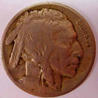 1916 - P Buffalo Nickel Strong Details And Classic Toning 53 photo