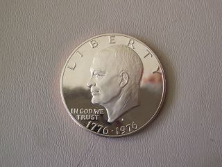 Bu 1976 - S Clad Proof Eisenhower Dollar Type 2 photo