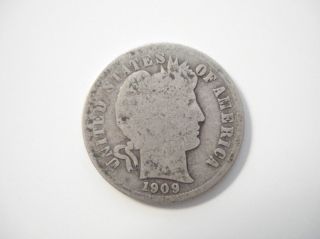 1909 - S Barber Dime (one Day Only) photo