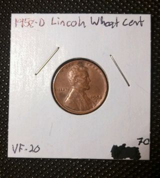 1958 - D 1c Lincoln Cent photo