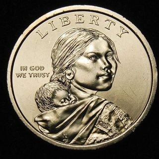 2010 - D Sacagawea Dollar Choice Brilliant Uncirculated Dollar - photo
