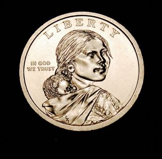 2012 - D Sacagawea Dollar - Choice Brilliant Uncirculated Dollar - photo