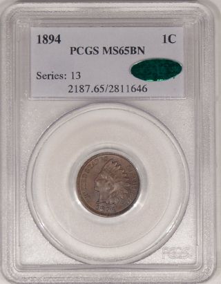 1894 Indian Cent Pcgs Ms - 65 Bn Cac photo