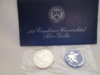 1973 Eisenhower Uncirculated Silver Dollar photo