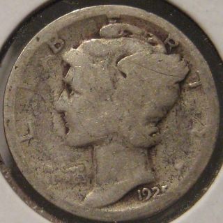 1925 Mercury Dime Average Circulated Coin V10 photo
