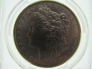 1900 - P Morgan Silver Dollar,  Pcgs Au58,  Looks Better Than Au58 photo