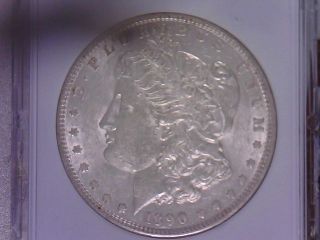 1890 Ms +++++ Gem Bu Morgan Silver Dollar - Very Attractive photo