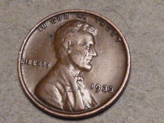 1933 Lincoln Wheat Cent 5647a photo