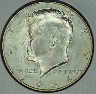1964 D Kennedy Half Dollar H - 21 photo