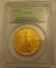 1915 - S $20 St.  Gaudens Gold Double Eagle Ms - 62 Pcgs (green Label) Gold photo 2
