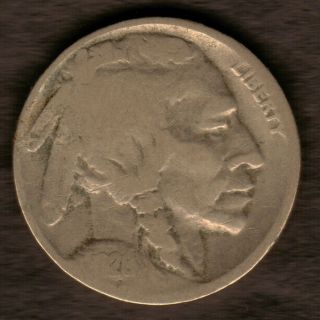 1926 S.  Vg.  Indian Head 5¢ Cents.  Buffalo Nickel Ab553 photo