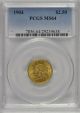 1904 $2 1/2 Quarter Eagle Pcgs Ms - 64 Unc Uncirculated Lustrous Gold Type Coin Gold photo 1
