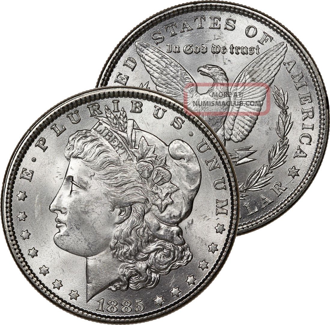 1885 Morgan Dollar Silver Coin Choice Bu